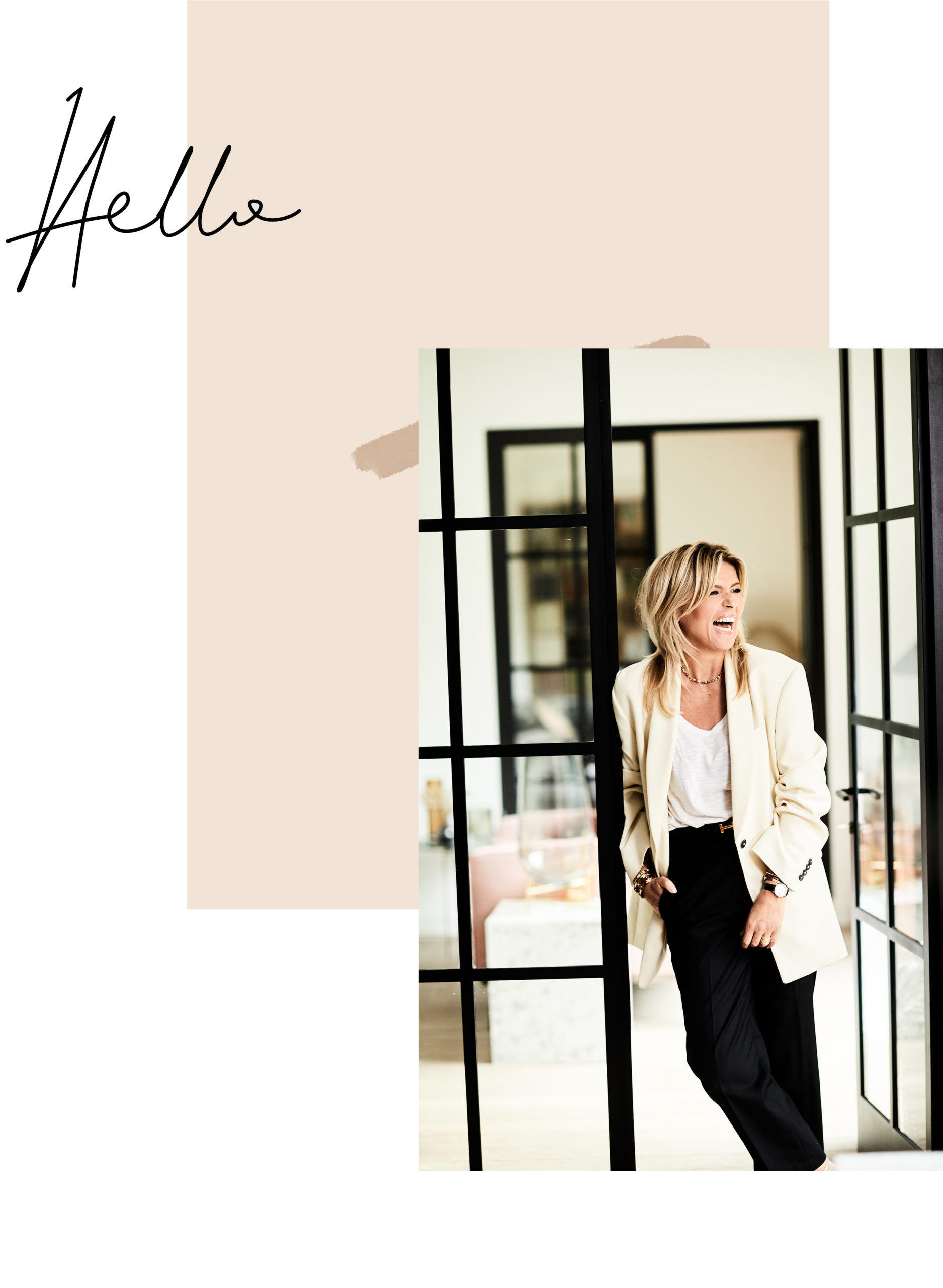 Hello — Lonneke Nooteboom in een lichte blazer